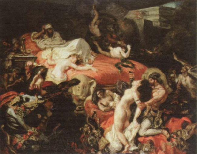 Eugene Delacroix the death of sardanapalus Norge oil painting art